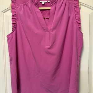 Chico's Vibrant Pink Sleeveless Blouse